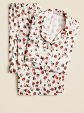 J. Crew | Blurred Cherries Pajama Set Size Large